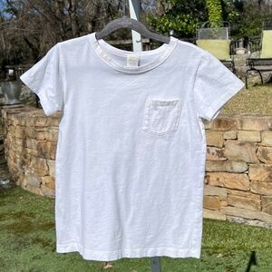 Crewcuts White Short Sleeve Tee with Front Pocket